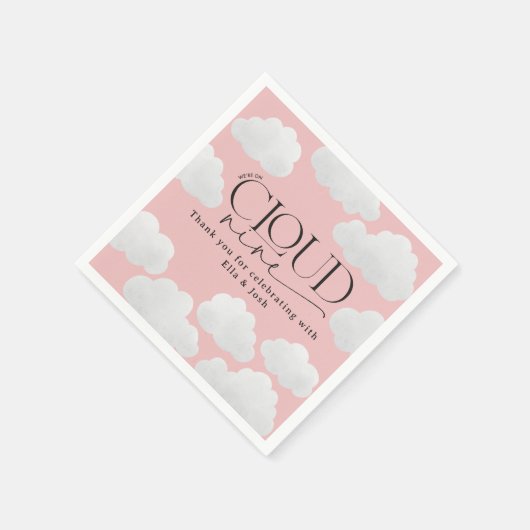 Pink Girly Cloud 9 Dusche modern und stilvoll Serviette (Ecke)