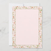 Pink Girly Coquette Giro del Malcantone Einladung (Rückseite)