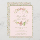 Pink Girly Coquette Giro del Malcantone Einladung (Vorne/Hinten)