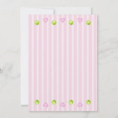 Pink Girly Country Club Einladung (Rückseite)