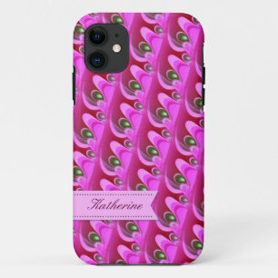 Pink Girly Dreams Pattern iPhone 11 Hülle