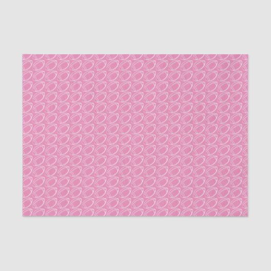 Pink Girly Football Seidenpapier (Vorderseite)