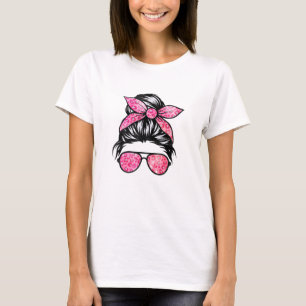 Pink Girly Girl Sonnenbrille Valentinstag Liebe T-Shirt
