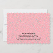 Pink Girly Kawaii Milch und Cookies Babydusche Einladung (Rückseite)