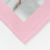 Pink Girly Modern Fleecedecke (Ecke)
