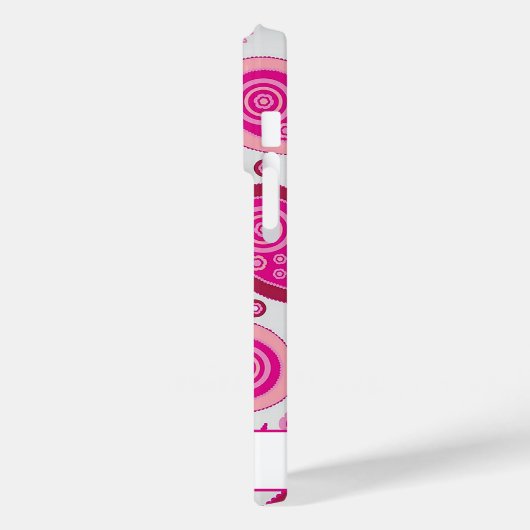 Pink Girly Modern Pattern Case-Mate iPhone Hülle (Rückseite / Links)