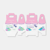 Pink Girly Niedlich Baby Dinosaur Kinder Party Geschenkschachtel (Ungefaltet)