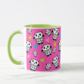 Pink Girly Niedlich Kawaii Panda Bären Liebe Herz Tasse (Links)