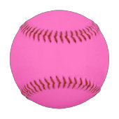 Pink Girly Personalisiert Baseball (Rückseite)