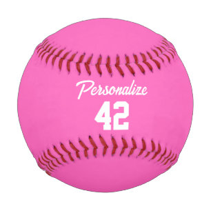 Pink Girly Personalisiert Baseball