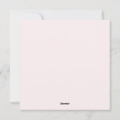 Pink Girly Sneakers Feiertagskarte (Rückseite)