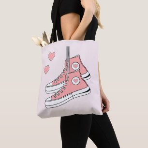 Pink Girly Sneakers Tasche