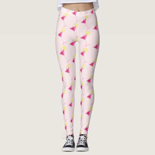 Pink Giro Cocktail Leggings (Vorderseite)