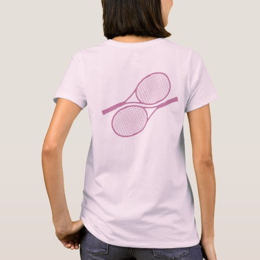 Pink Giro Tennisspieler T-Shirt (Rückseite)