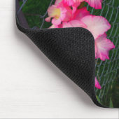 Pink Gladiola Blume Mousepad (Ecke)