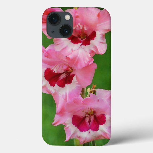 Pink Gladiolus Blume Floral Phone Case (Rückseite)