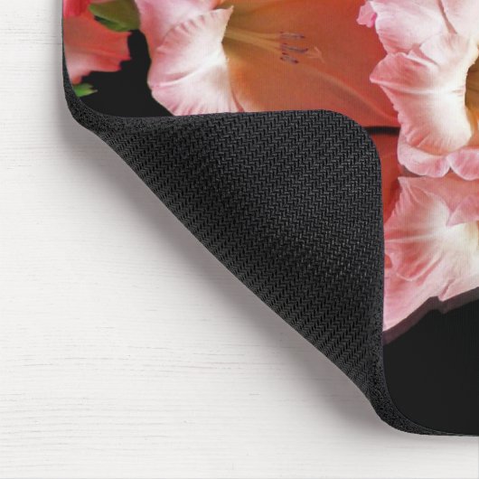 Pink Gladiolus Reflection Mousepad (Ecke)