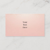 Pink Glam Beauty Business Card Visitenkarte (Rückseite)