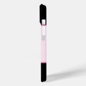 Pink Glam Bow mit Center Gemstone Case-Mate iPhone Hülle (Rückseite / Links)