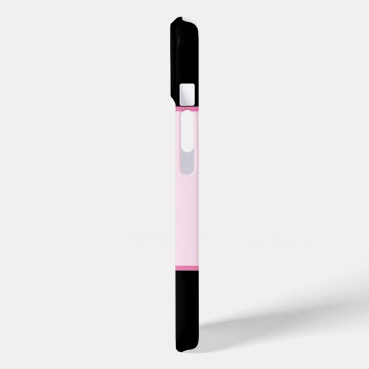 Pink Glam Bow mit Center Gemstone Case-Mate iPhone Hülle (Rückseite / Links)