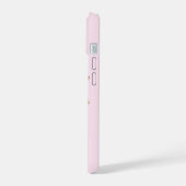 Pink Glam Bow mit Center Gemstone iPhone 15 Hülle (Linke Seite)