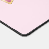 Pink Glam Bow mit Center Gemstone Schreibtischunterlage (Ecke)