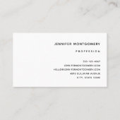 Pink Glam Bow mit Center Gemstone Visitenkarte (Rückseite)