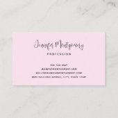 Pink Glam Bow mit Center Gemstone Visitenkarte (Rückseite)