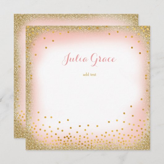 Pink Glam Den Text hinzufügen (Vorne/Hinten)