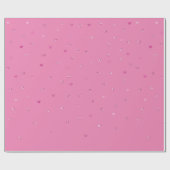 Pink Glam Glitzer Hearts Geschenkpapier (Flach)
