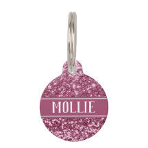 Pink Glam Glitzer Name und Anschrift