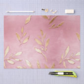 Pink Glam Gold Blätter Seidenpapier (Handwerk)