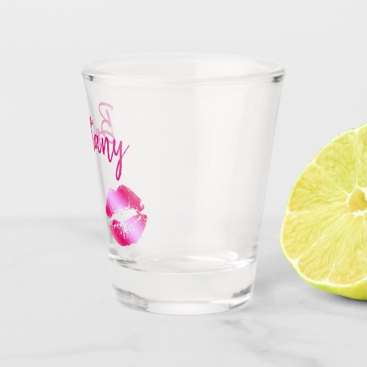 Pink Glam Kisses Schnapsglas (Rechts)