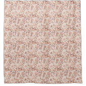 Pink Glam Leopard Print Duschvorhang (Vorderseite)