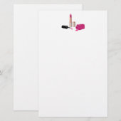 Pink Glam Lipstick & Nail Polnische Schönheit Them (Vorne/Hinten)