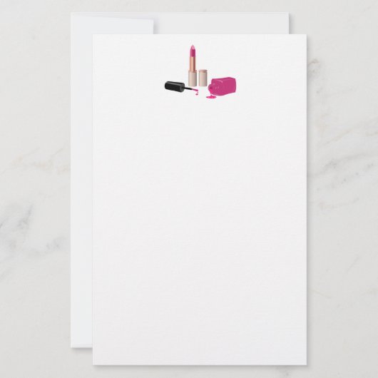 Pink Glam Lipstick & Nail Polnische Schönheit Them (Vorderseite)