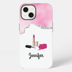 Pink Glam Lipstick & Nail Polnische Schönheit Them iPhone 13 Hülle