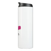 Pink Glam Lipstick & Nail Polnische Schönheit Them Thermosbecher (Nach rechts gedreht)