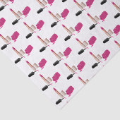 Pink Glam Lipstick & Nail Polnisches Schönheitsmus Seidenpapier (Ausschnitt)