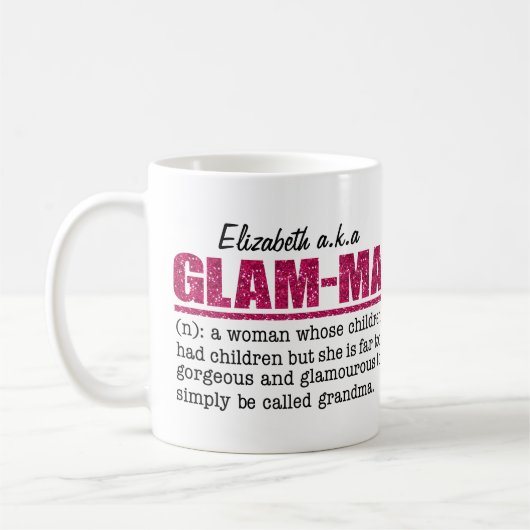 Pink Glam Ma - Oma Kaffeetasse (Links)
