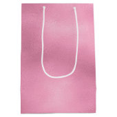 Pink Glam Ombre Mittlere Geschenktüte (Rückseite)
