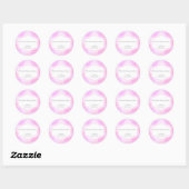 Pink Glamour Lights Bokeh Chic Stickers (Blatt)