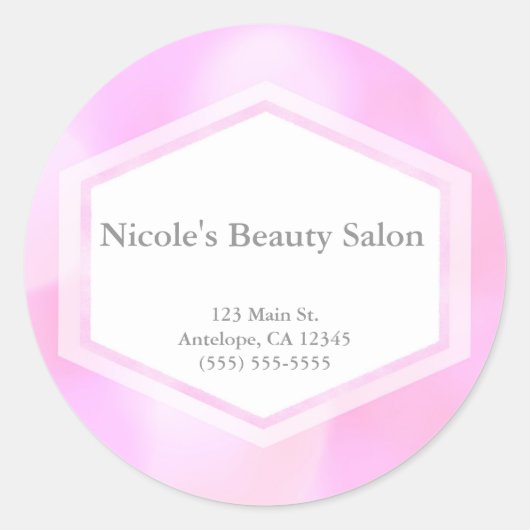 Pink Glamour Lights Bokeh Chic Stickers (Vorderseite)