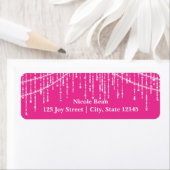 Pink Glamour Sparkle Light Address Labels (Insitu)