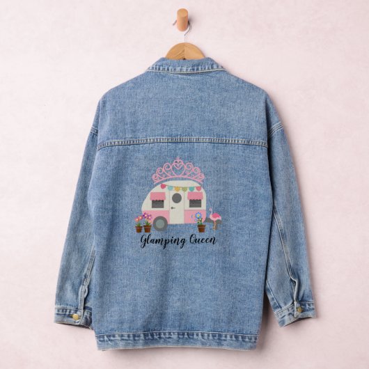 Pink Glamping Camping Queen Jeansjacke (Hangar)