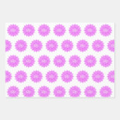 Pink Glass Lotus Blume Om Symbol Zeichnend Geschenkpapier Set (Vorderseite 2)