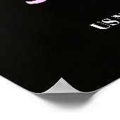 Pink Glimmer Good Luck Pageant Door Poster (Ecke)