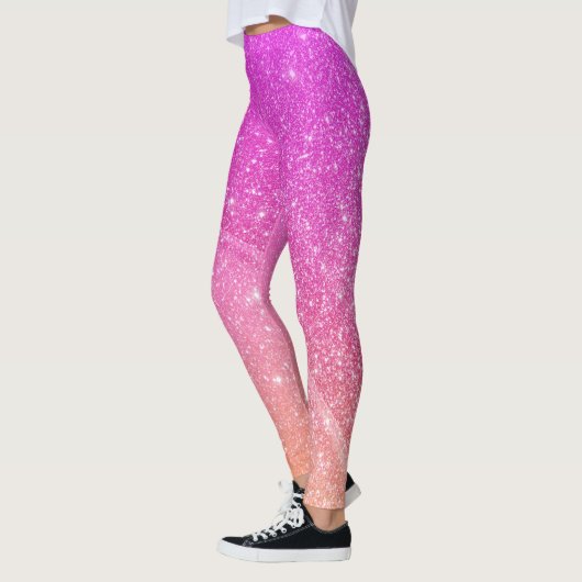 Pink Glitted Typografy Leggins (Links)
