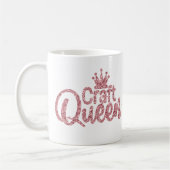 Pink Glitter Bastelkönigin Kaffeetasse (Links)