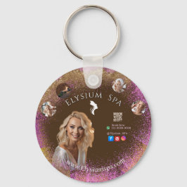 Pink Glitter Beauty Wellness Facial Treatment Gift Schlüsselanhänger